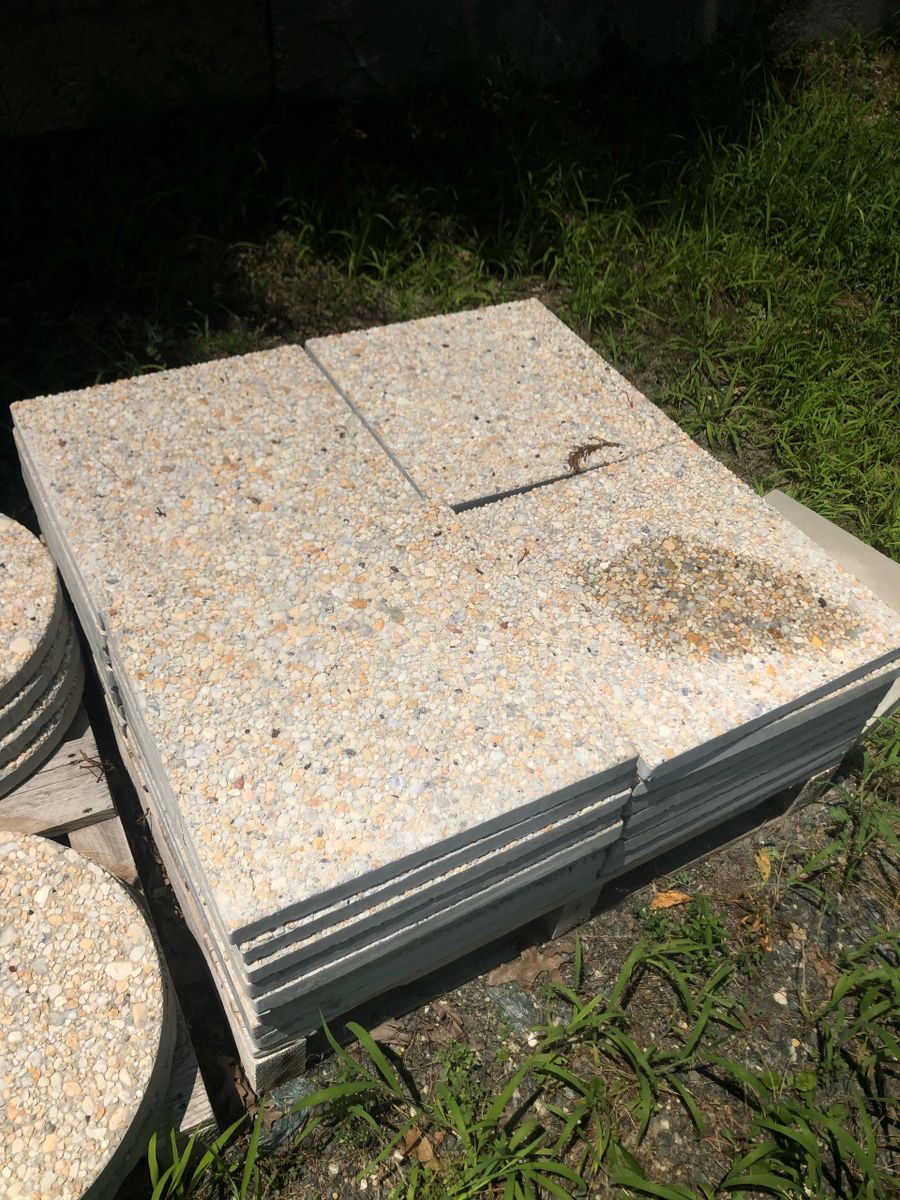 18" Square Pea Gravel Stepping Stone